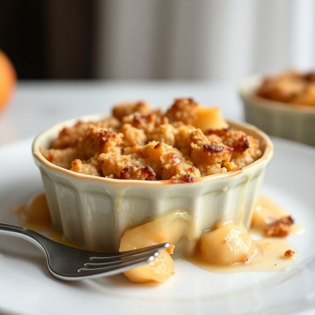 Warmer Apfel-Streusel-Auflauf
