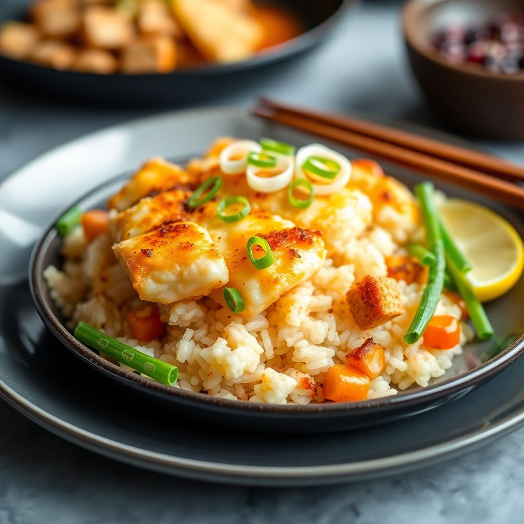 Rotes Thai-Curry mit Tofu und Zuckerschoten