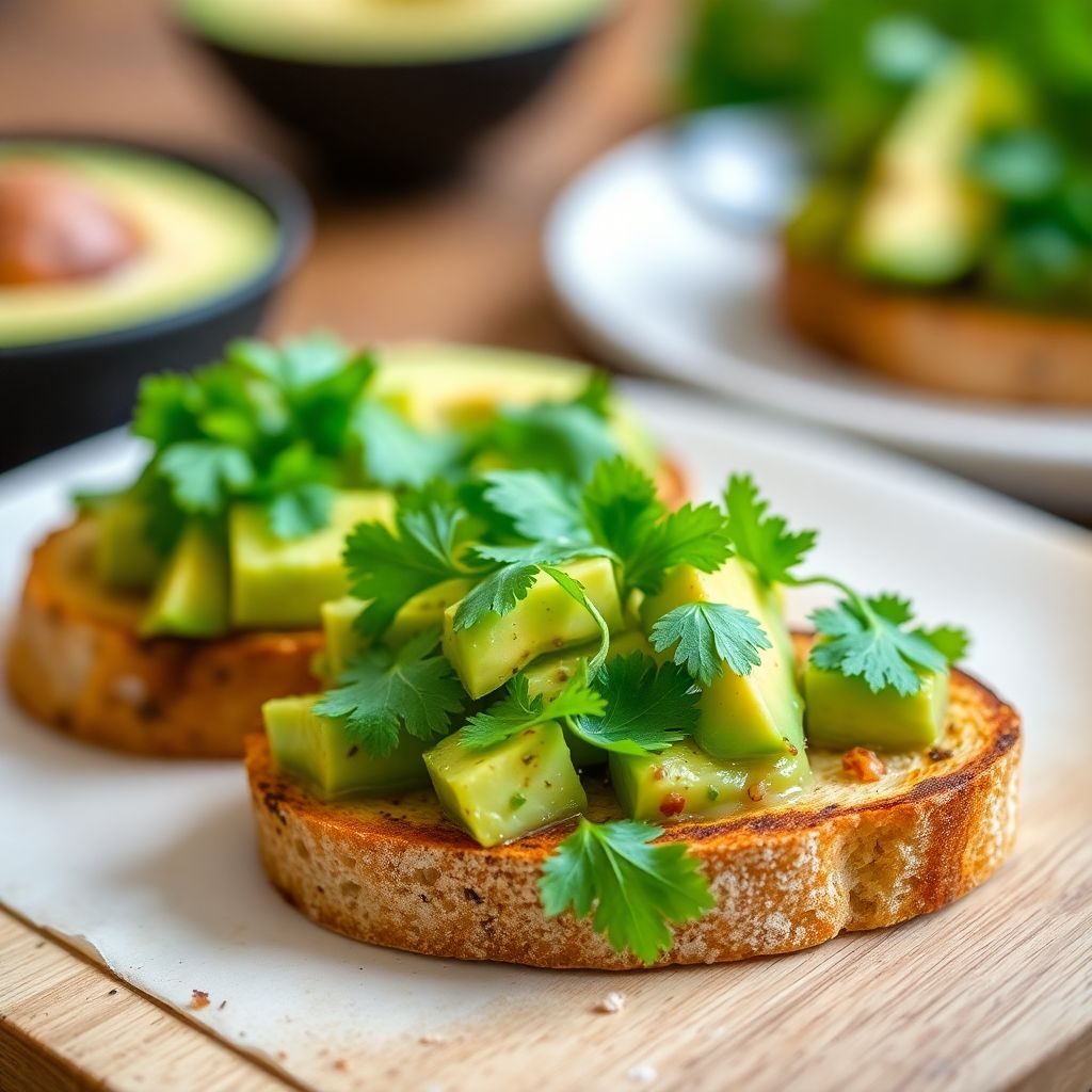 Avocado-Koriander-Bruschetta