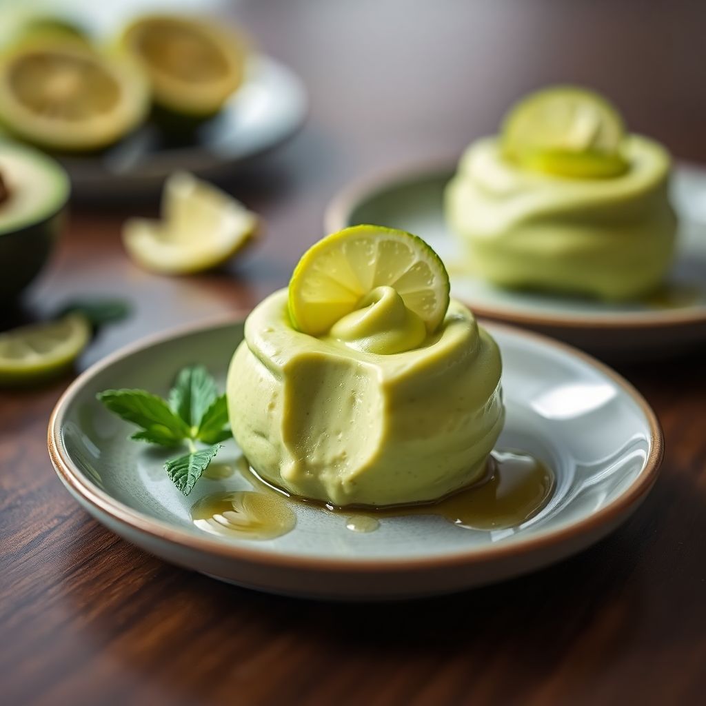Avocado-Limetten-Mousse