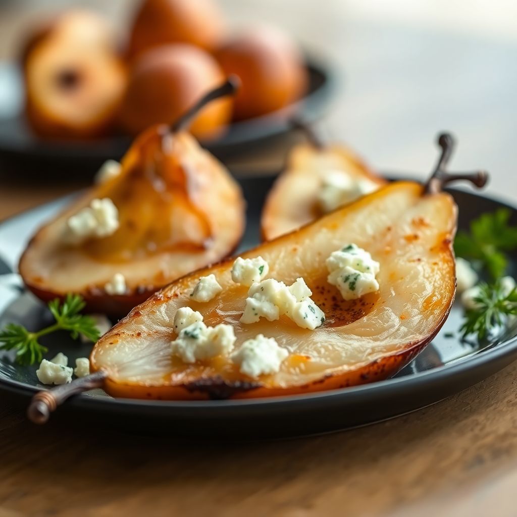Gebackene Birnen mit Gorgonzola
