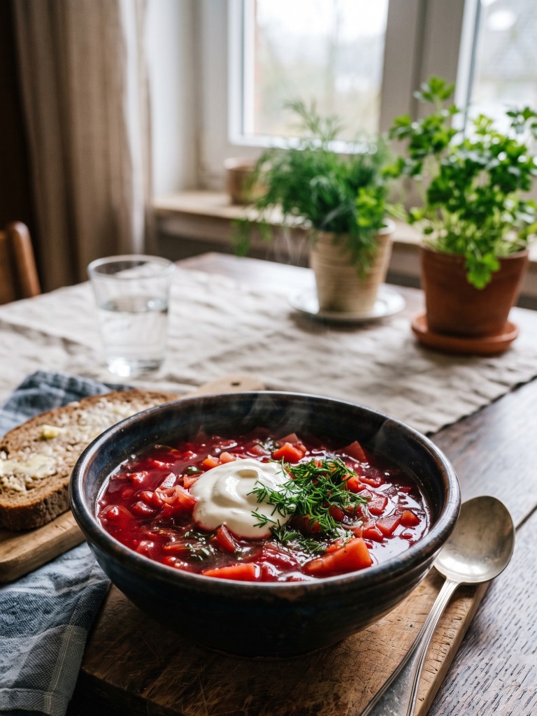 Vegetarischer Borschtsch