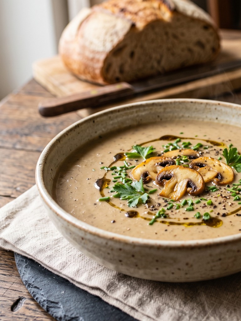 Feine Champignoncremesuppe