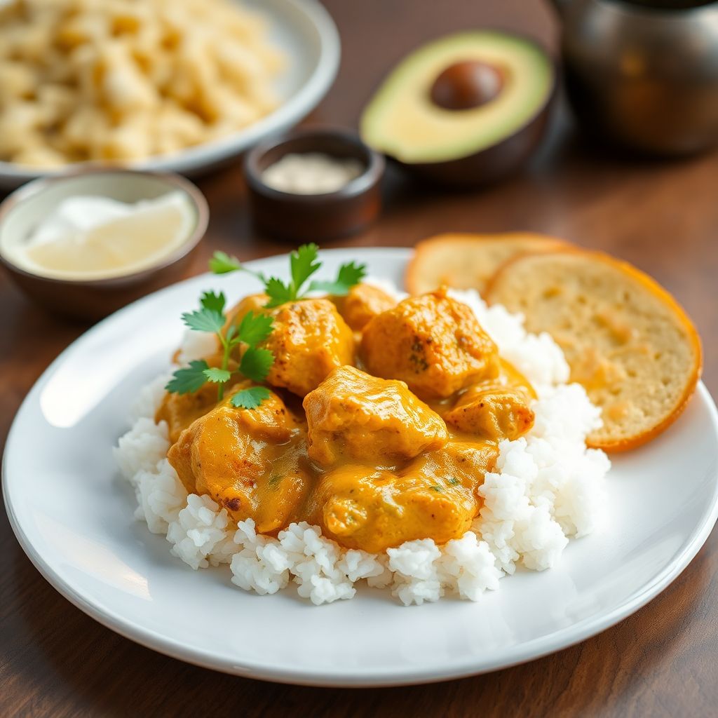 Cremiges Hähnchen-Kokos-Curry