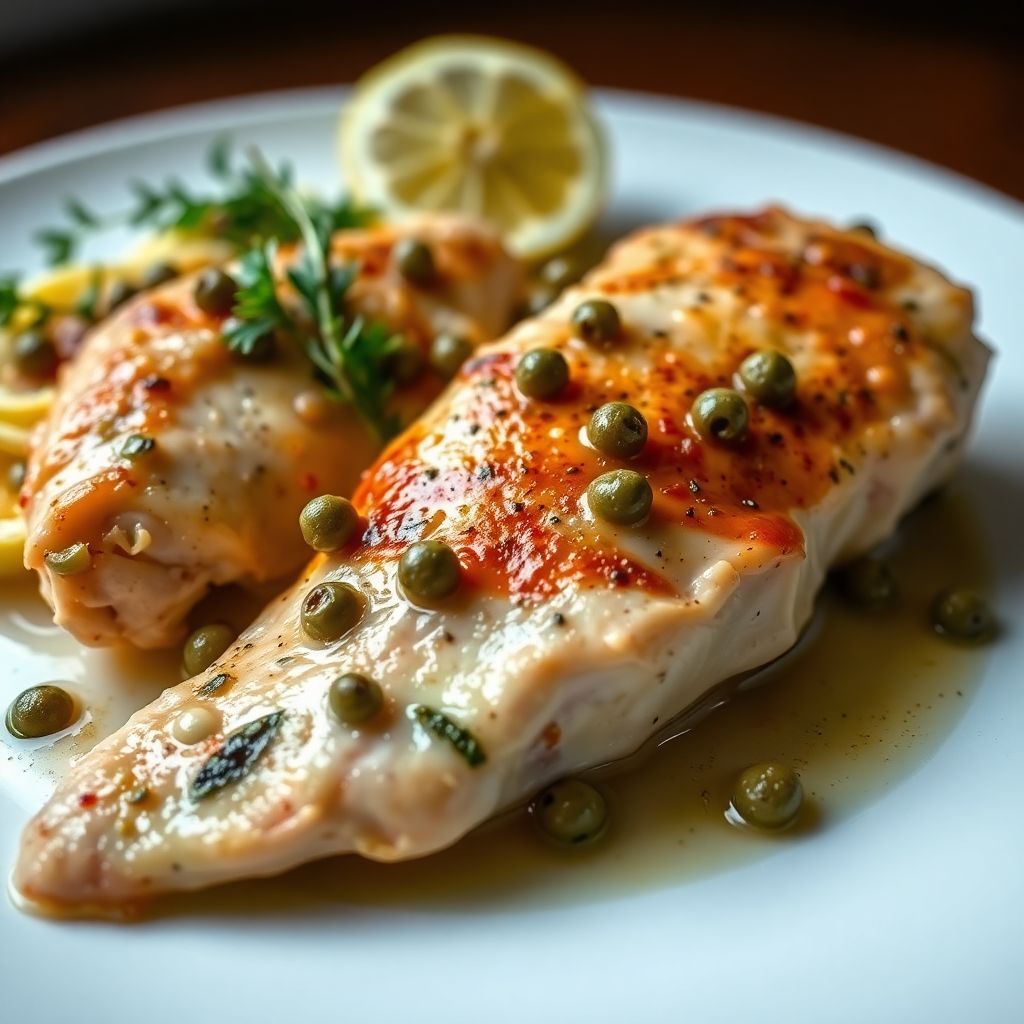 Hähnchen-Piccata mit Kapern