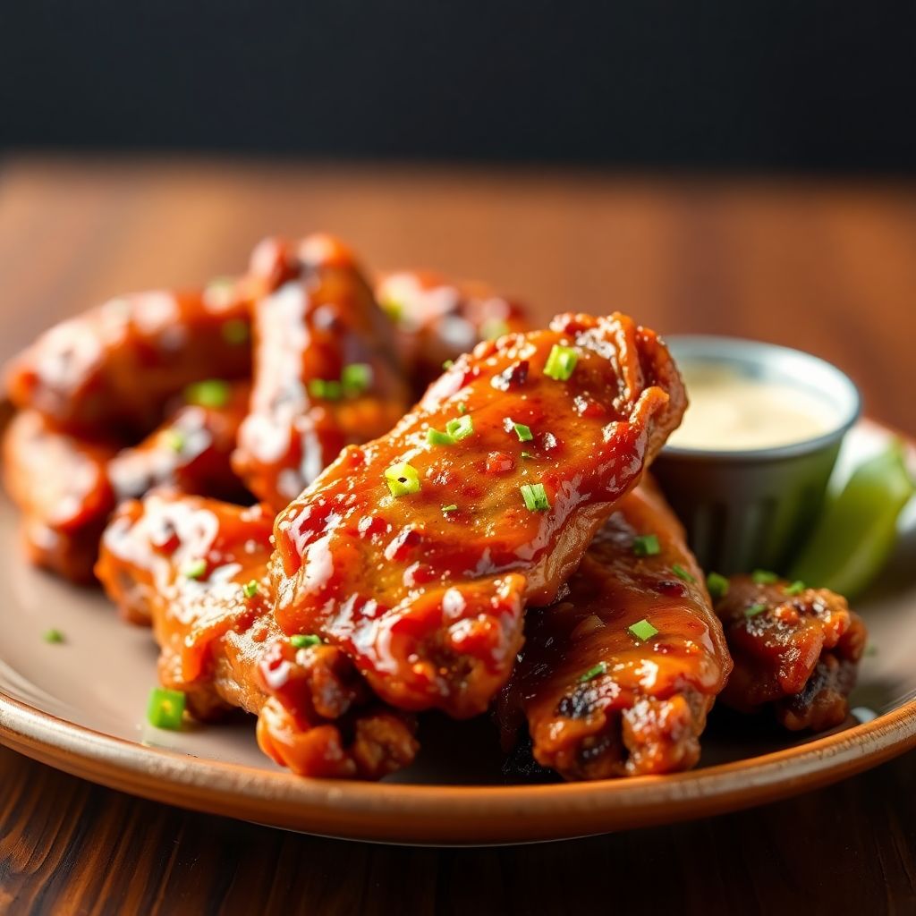 Knusprige Barbecue Chicken Wings