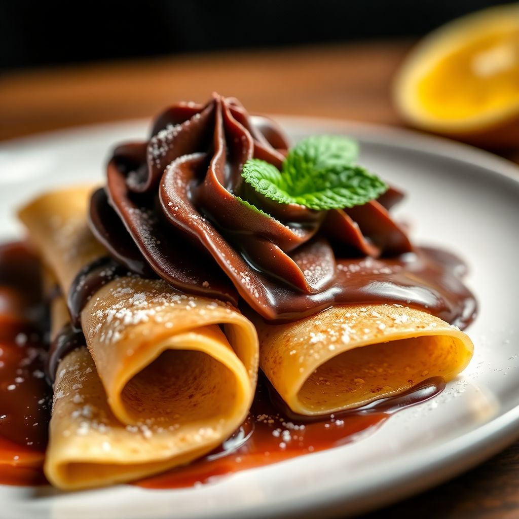 Crêpes mit Schokocreme
