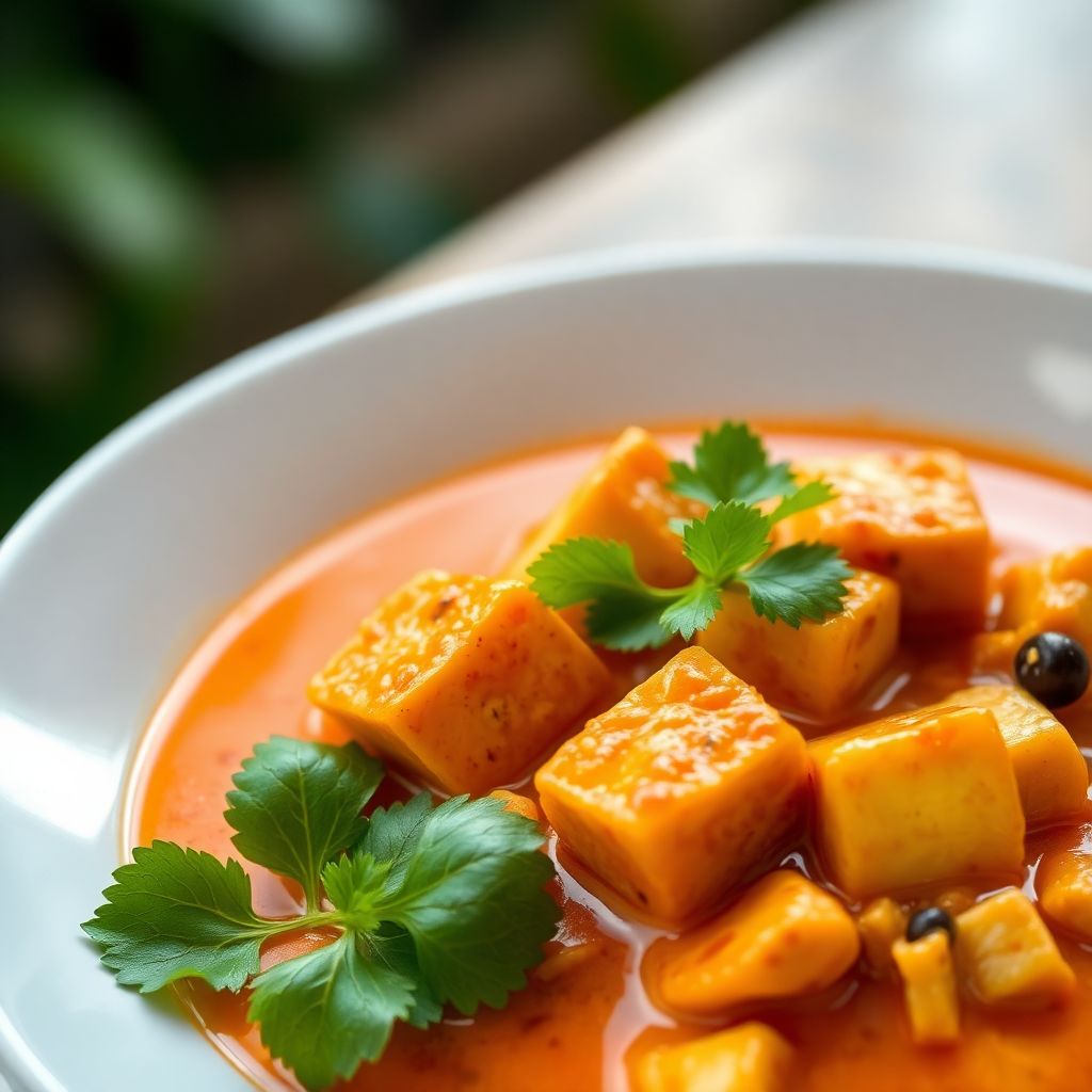 Grünes Thai-Curry mit Tofu