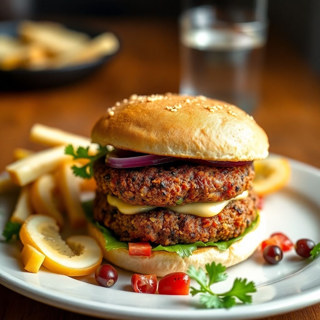 Falafel-Burger mit Tahini