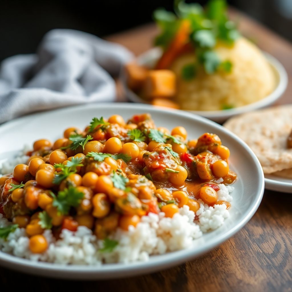 Kichererbsen-Gemüse-Curry