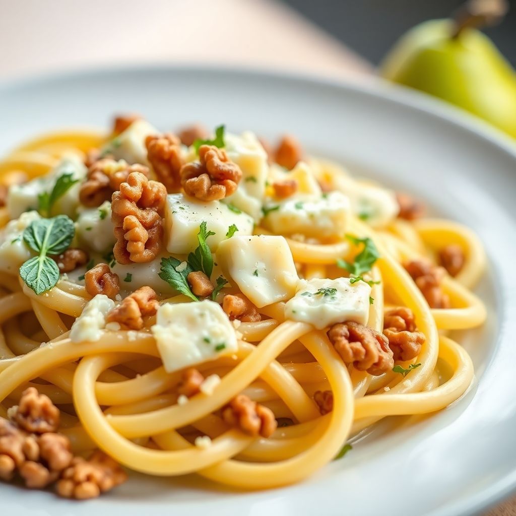 Gorgonzola-Birnen-Pasta