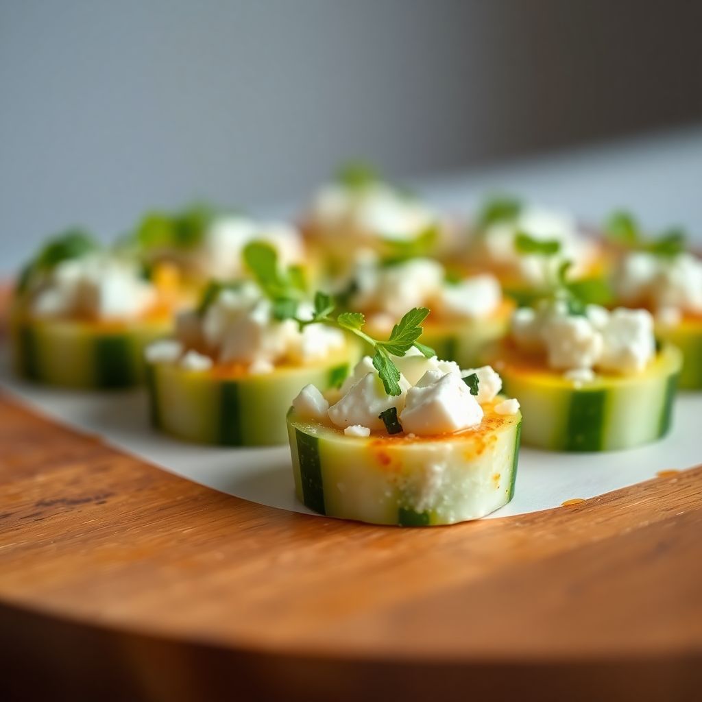 Gurken-Feta-Häppchen