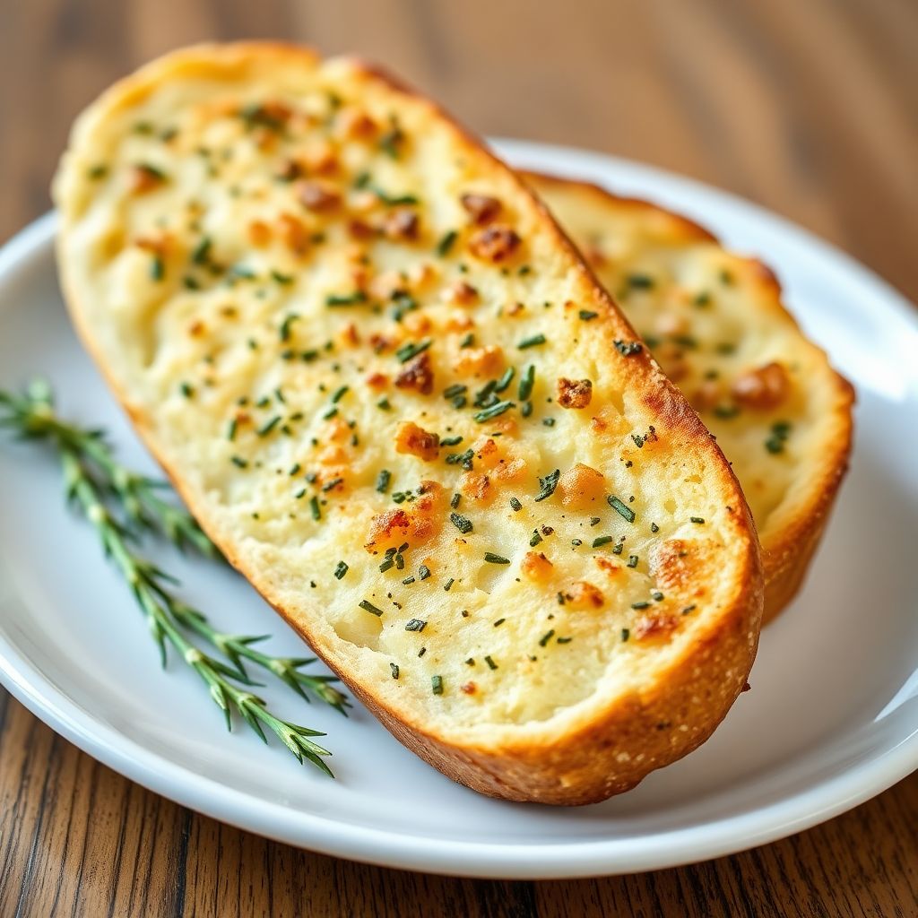 Knuspriges Kräuter-Knoblauchbrot
