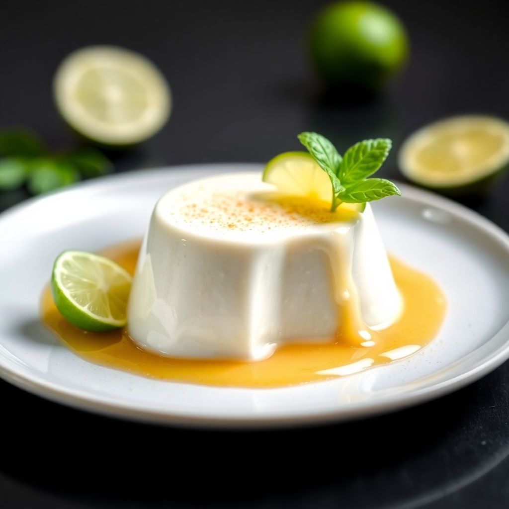 Kokos-Limetten-Panna-Cotta