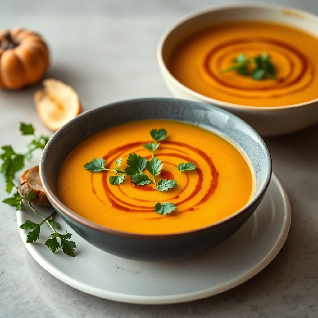 Vegane Kürbis-Ingwer-Suppe