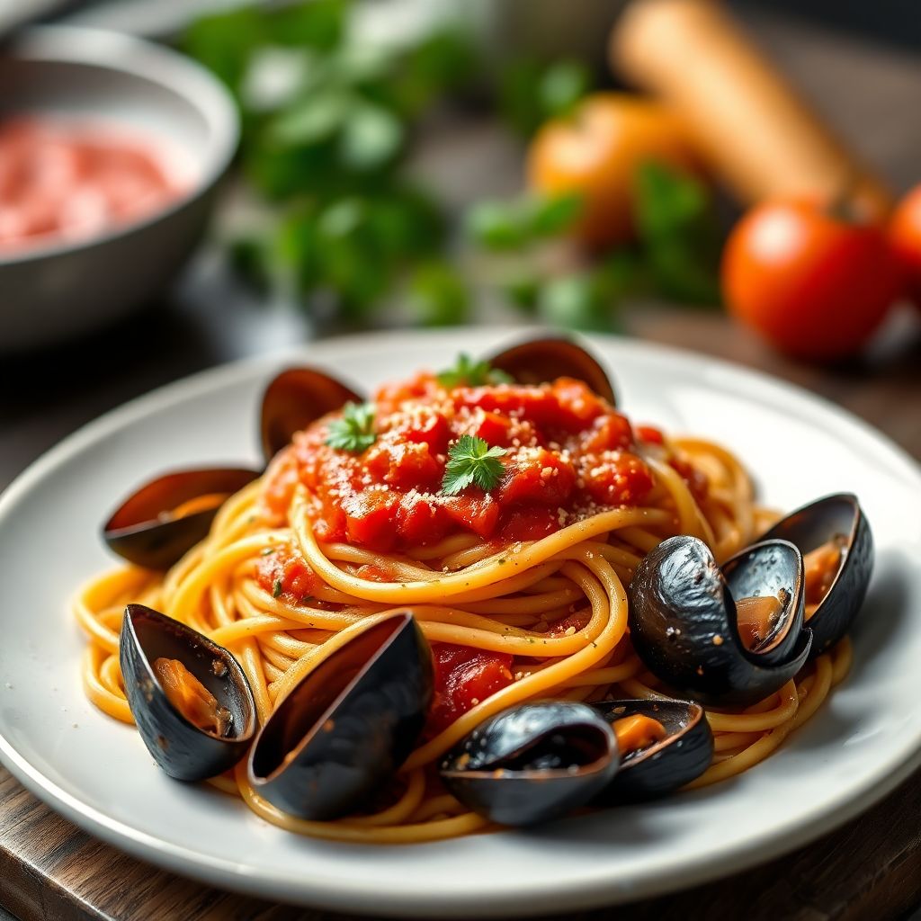 Linguine mit Miesmuscheln