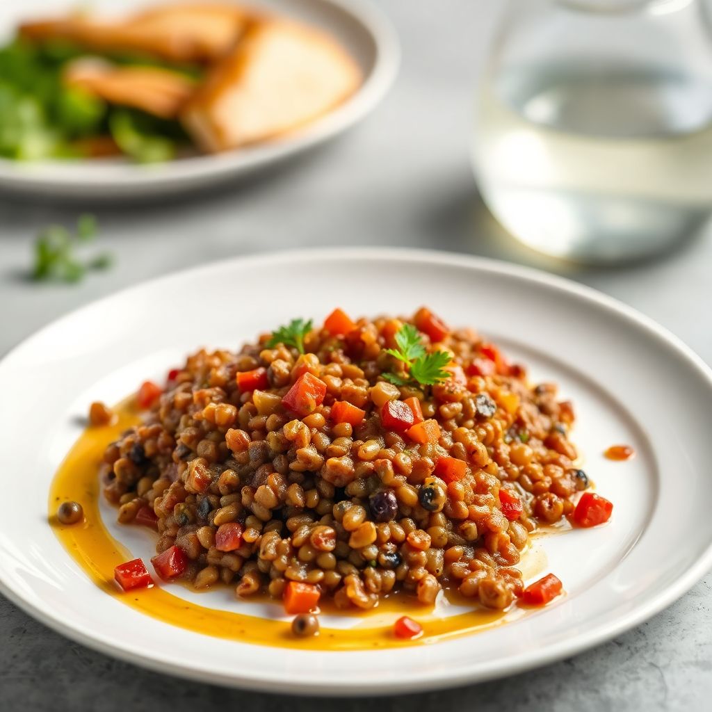 Veganer Linsenbraten