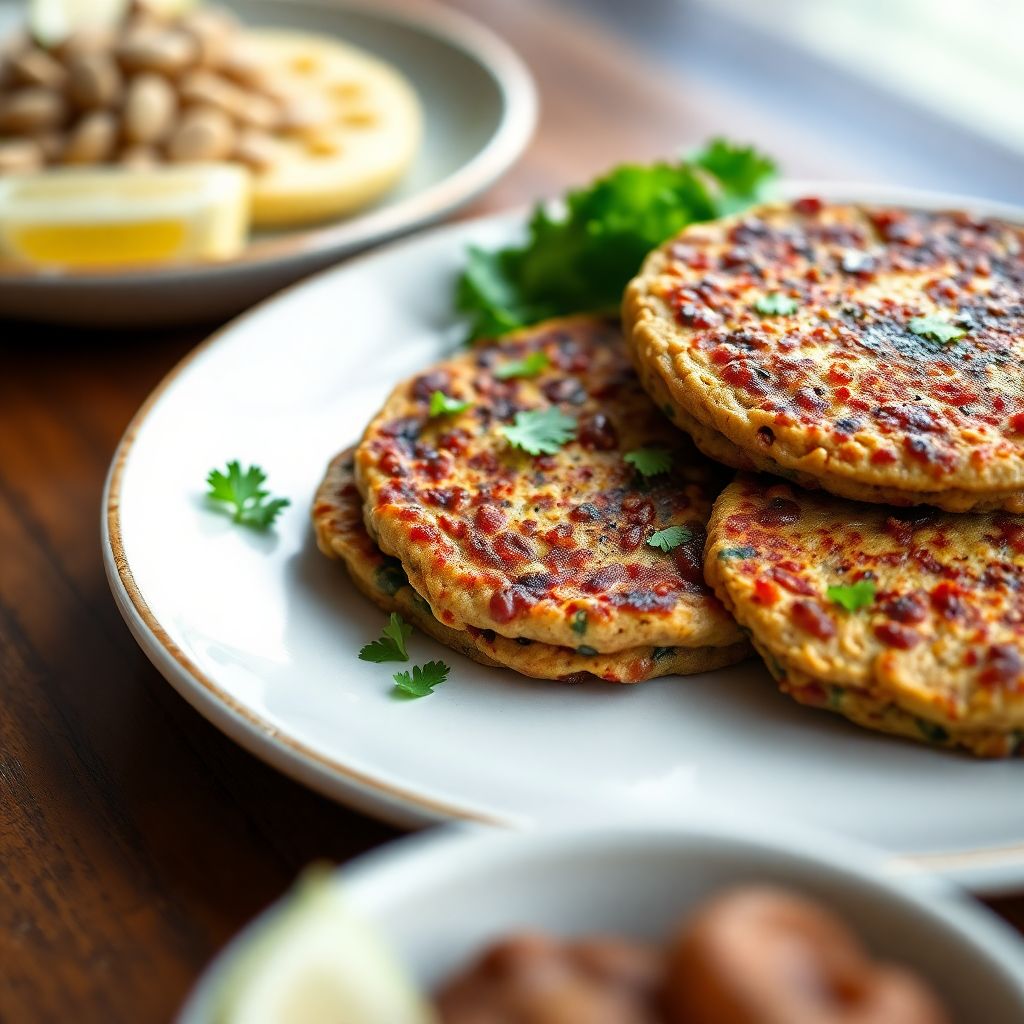 Herzhafte Linsenpfannkuchen