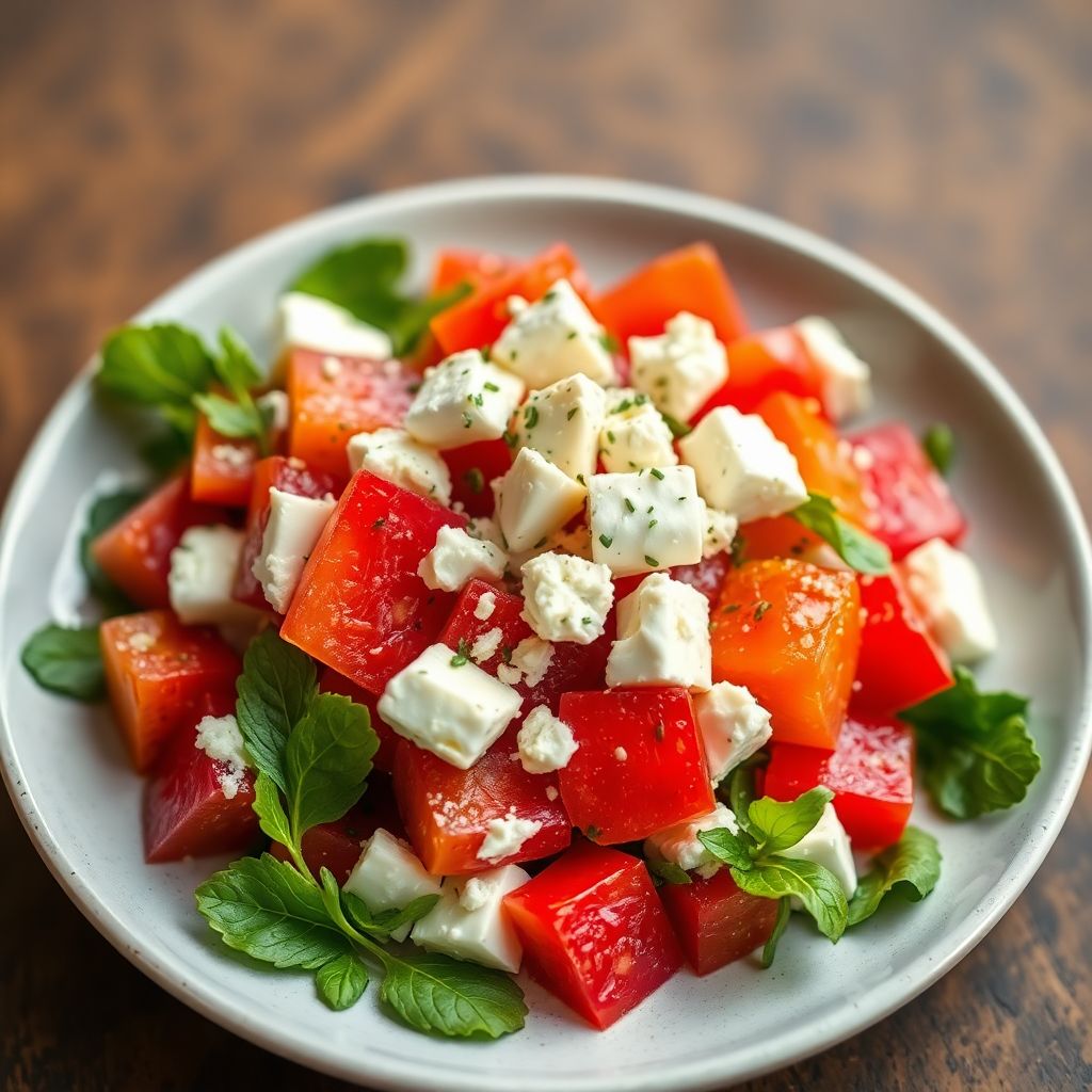 Melonen-Feta-Salat