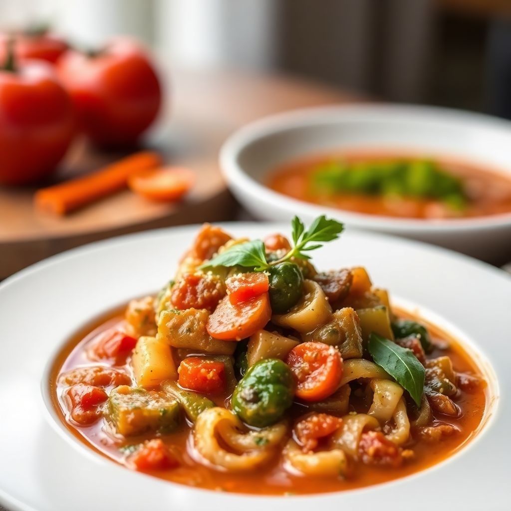 Italienische Gemüsesuppe (Minestrone)