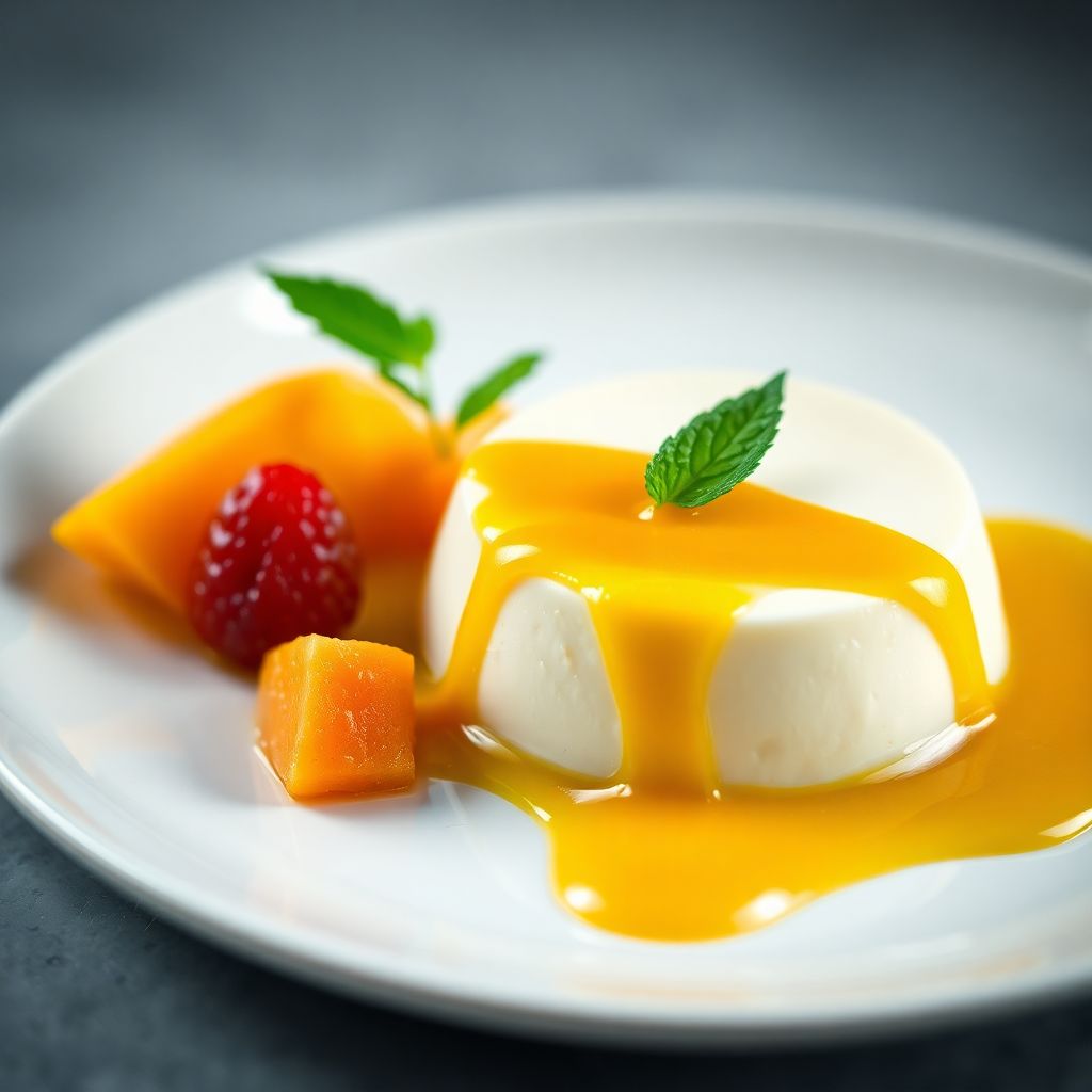 Panna Cotta mit Mangospiegel
