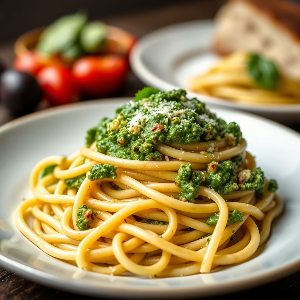 Pasta mit Pesto Genovese