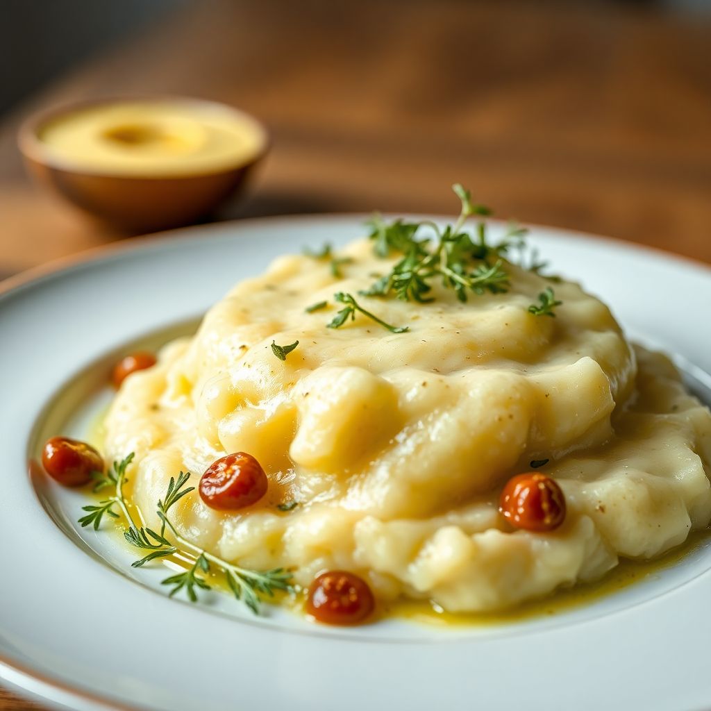 Cremige Polenta mit Ofengemüse