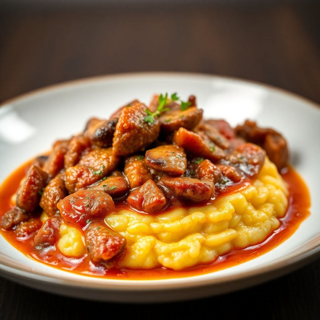 Polenta mit Pilzragout