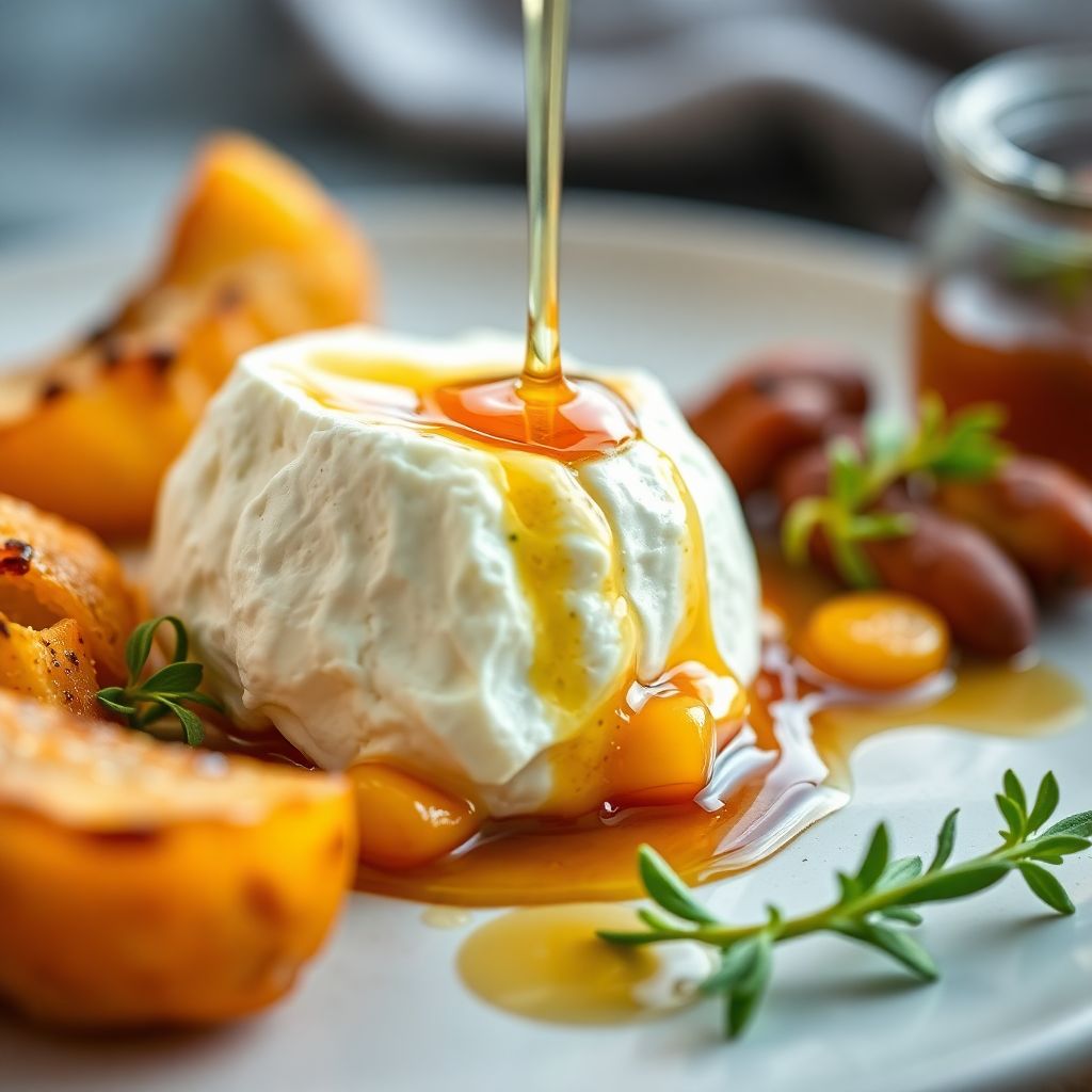 Warmer Ricotta mit Honig