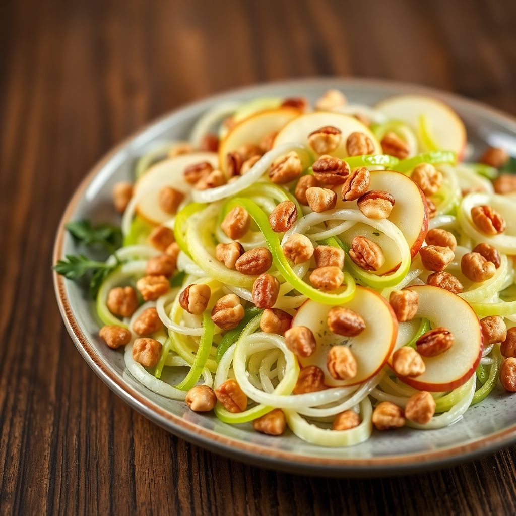 Sellerie-Apfel-Salat mit Nüssen