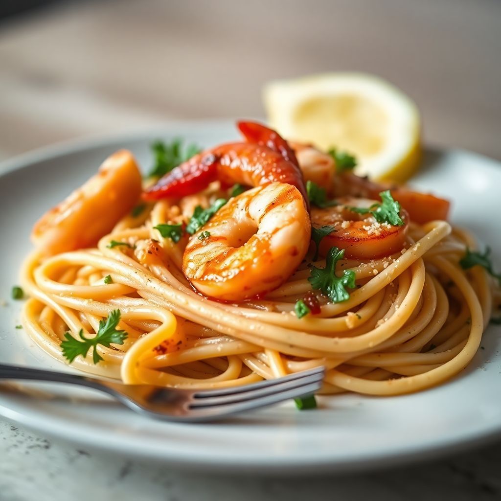 Pasta Shrimp Scampi