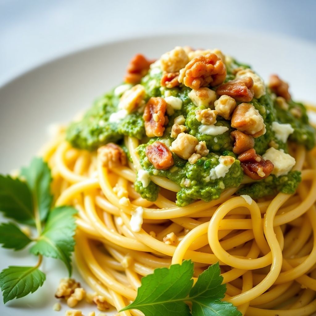 Gorgonzola-Walnuss-Pesto-Pasta