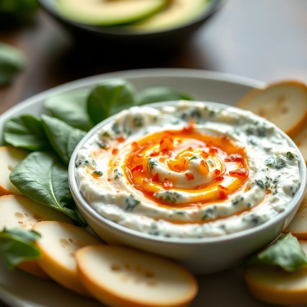 Warmer Spinat-Frischkäse-Dip