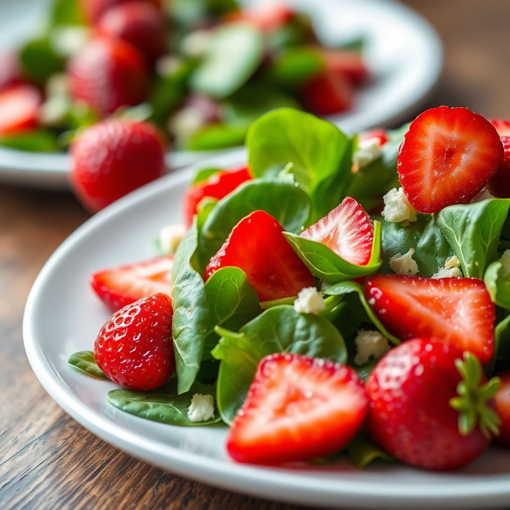Spinat-Erdbeer-Salat