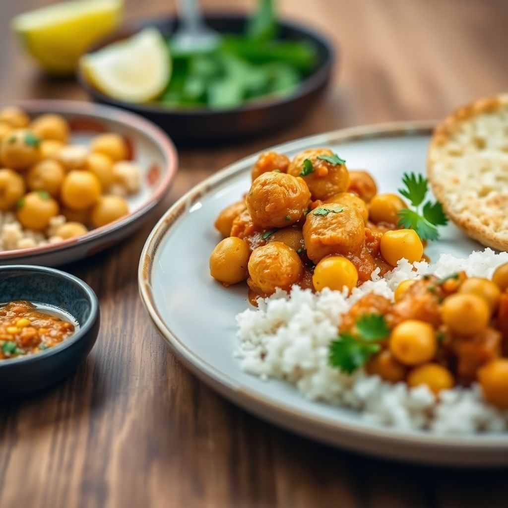 Süßkartoffel-Kichererbsen-Curry