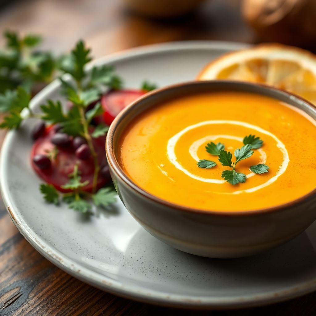 Süßkartoffel-Kokos-Suppe