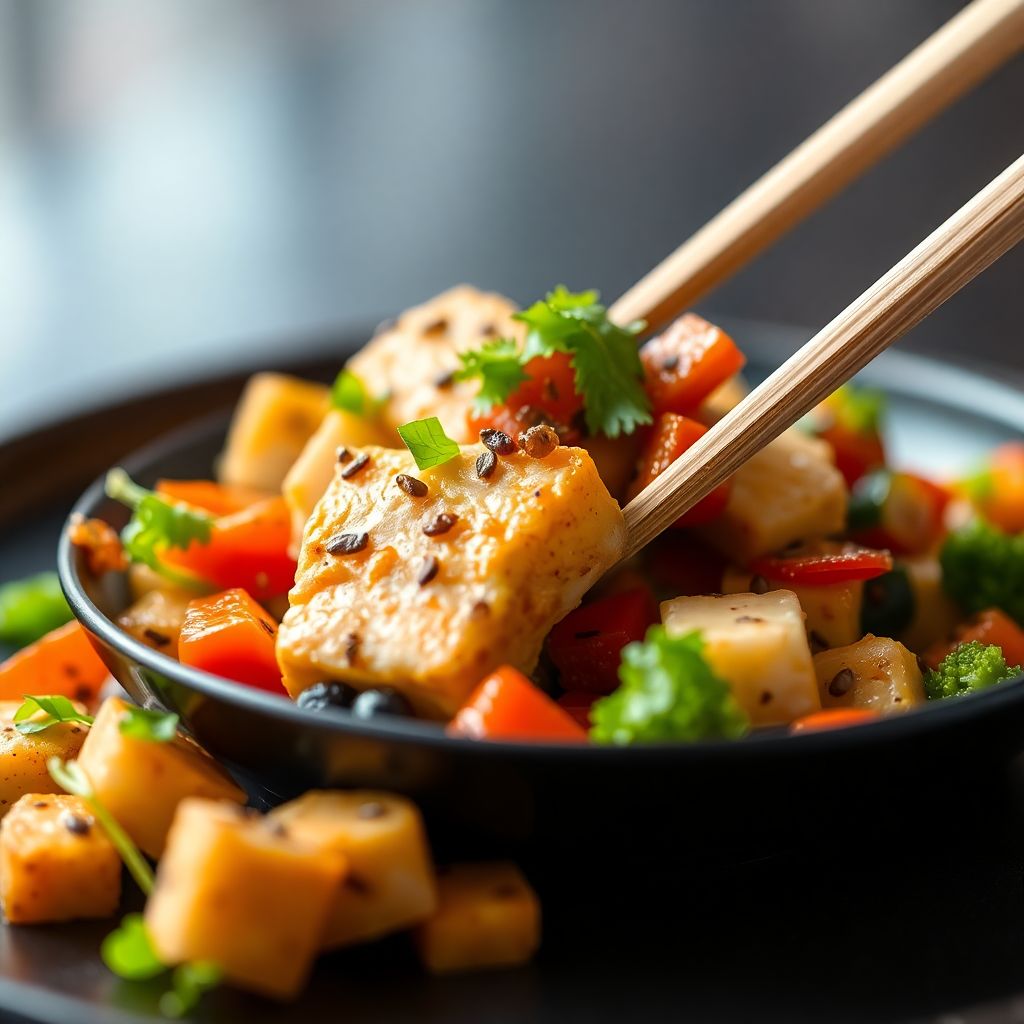 Tofu-Gemüse-Pfanne