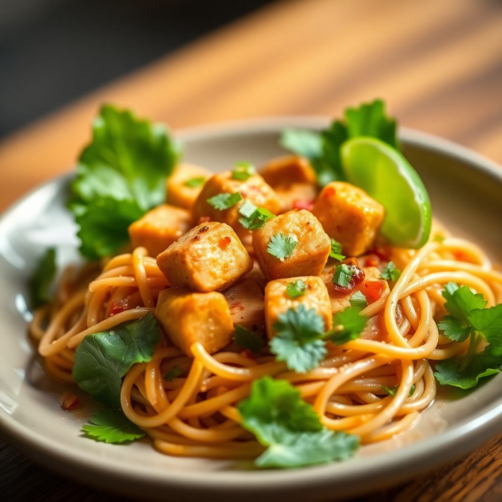 Veganes Tofu-Pad-Thai
