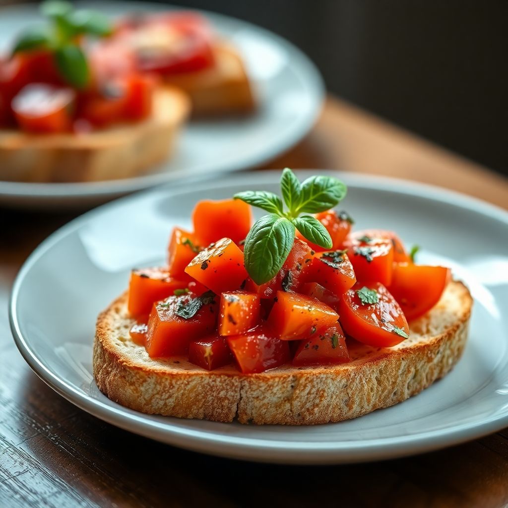 Klassische Tomaten-Bruschetta
