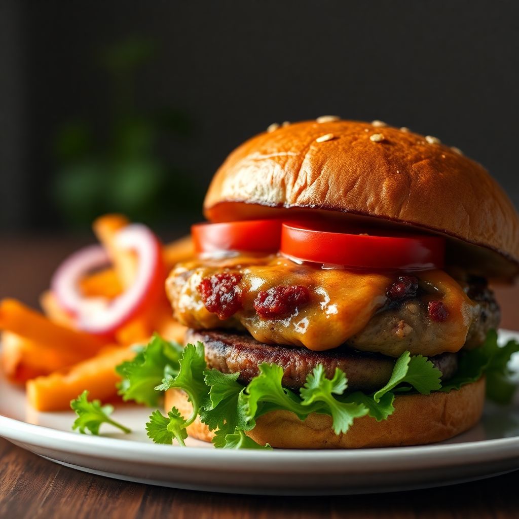 Saftiger Puten-Burger
