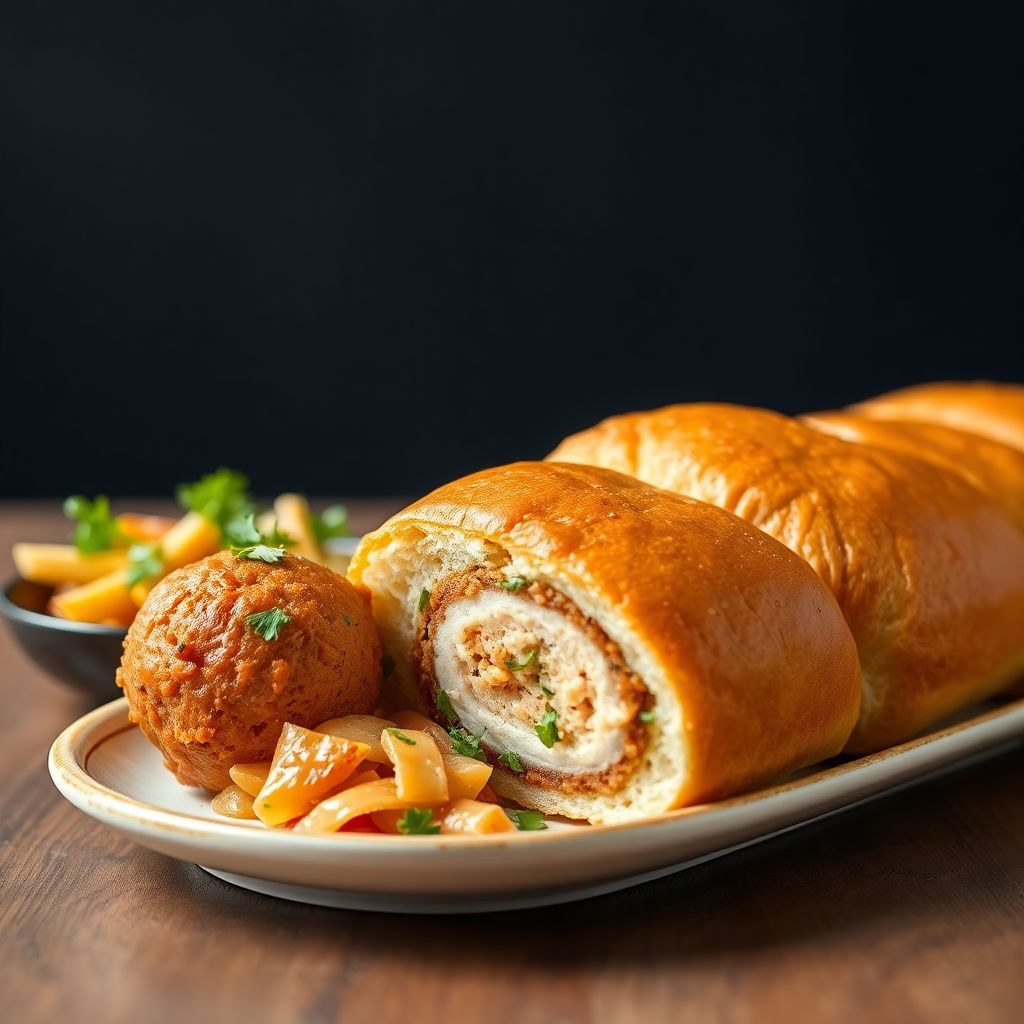 Puten-Bällchen-Baguette