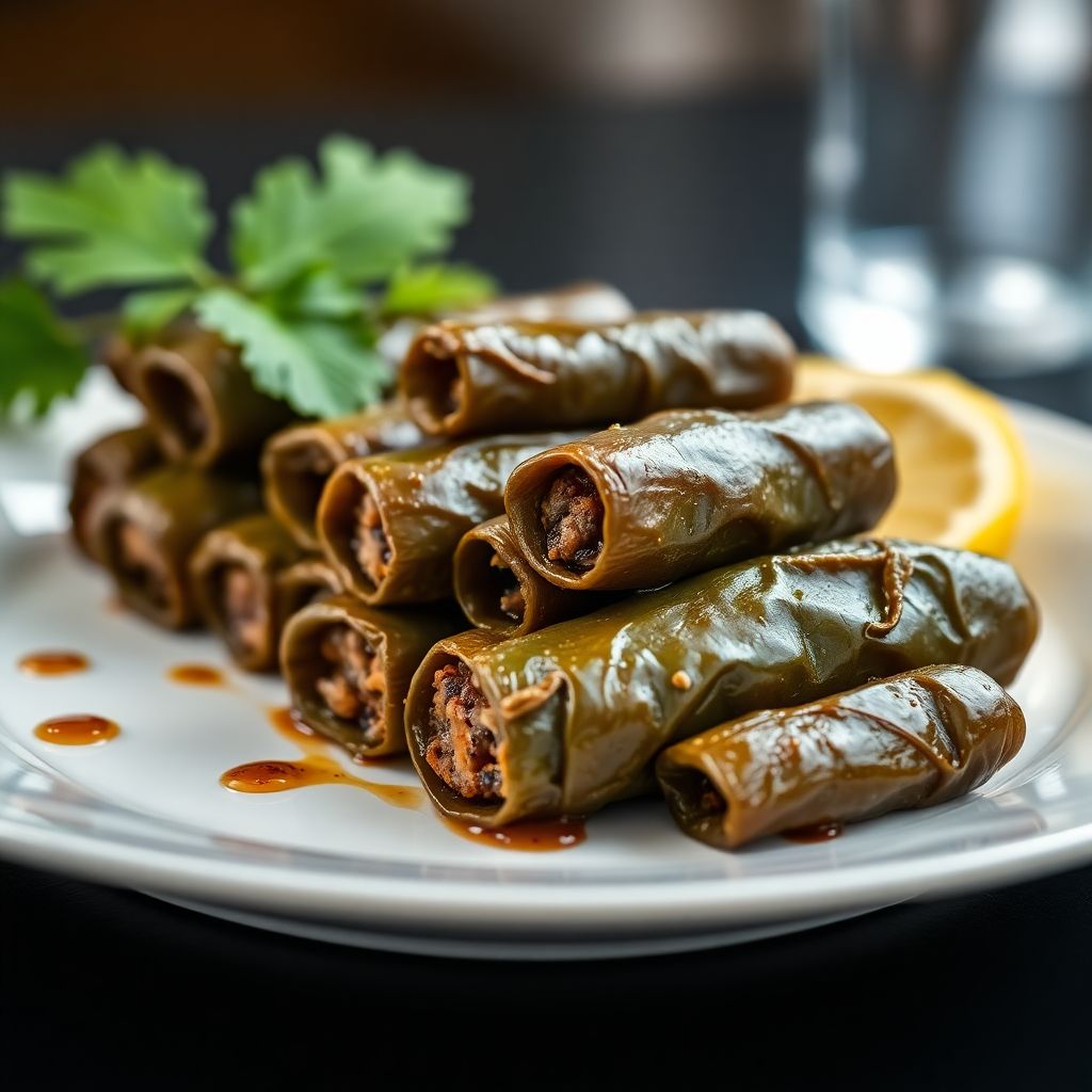 Gefüllte Weinblätter (Dolmades)