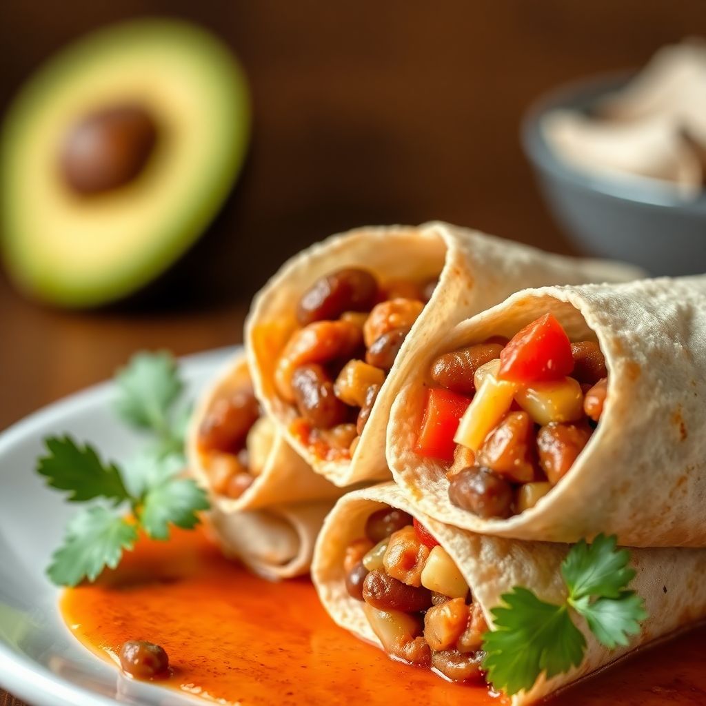 Mexikanische Bohnen-Wraps
