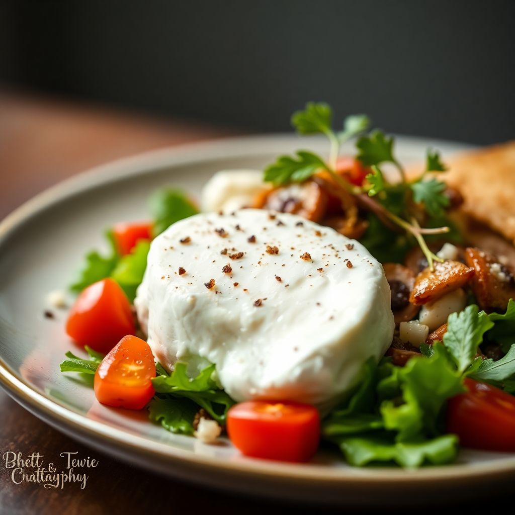 Ziegenkäse-Taler auf Salatbett